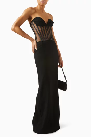 Sweetheart Exposed Maxi Dress