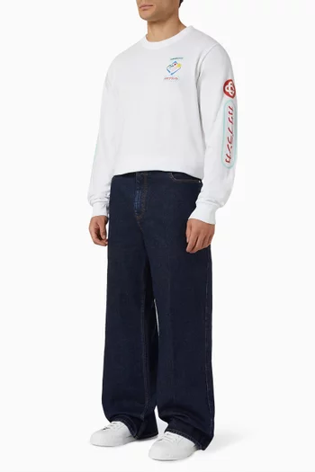 Fuji Dream Long-sleeved Top in Cotton