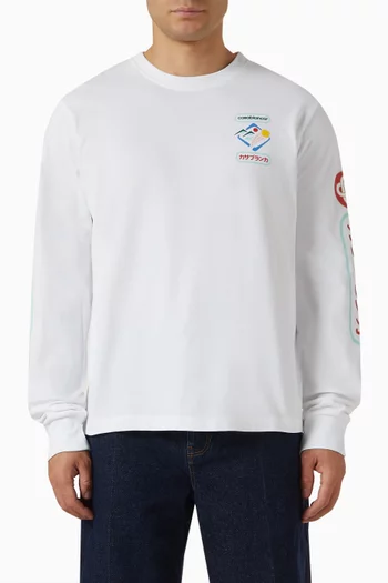 Fuji Dream Long-sleeved Top in Cotton