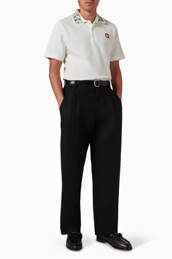 Laurel Pique Polo T-shirt in Organic-cotton