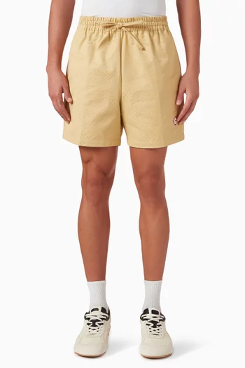 شورت بنقشة حروف الماركة جاكار قطن