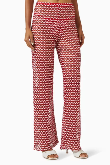 Playa Sol Pants in Cotton-mesh