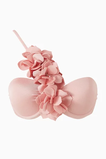 قطعة بيكيني علوية لاجوا ليكرا بزهور بارزة