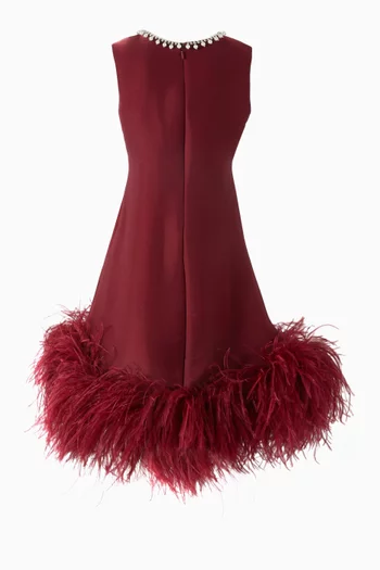 Feather Skirt Dress