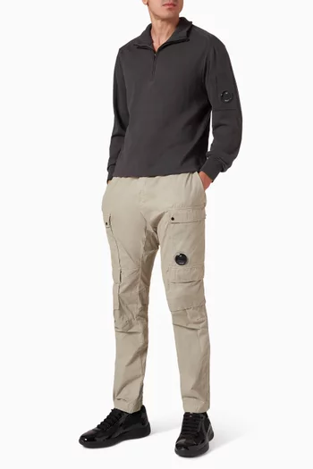Half-zip Polo Sweater in Wool-blend
