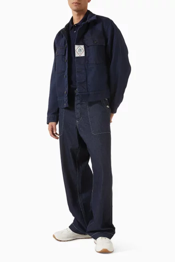 جاكيت دينم مطلي ‎3/4‎ أوقية