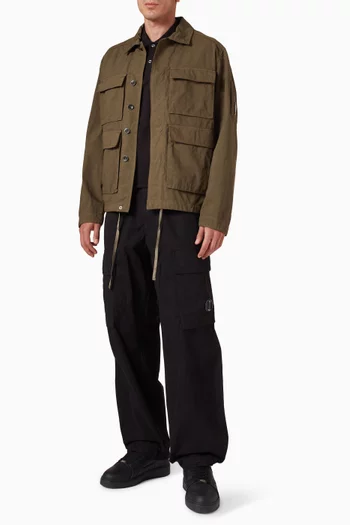 Microreps Peached Cargo Pants in Cotton