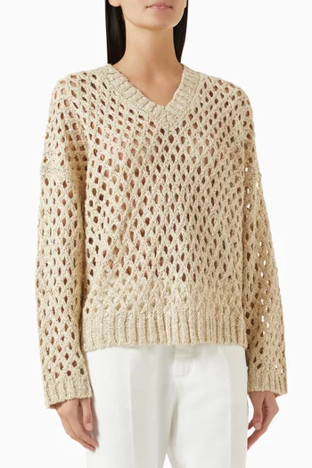 Dazzling Net Sweater