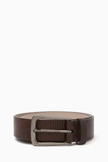 Carved Belt in Leather