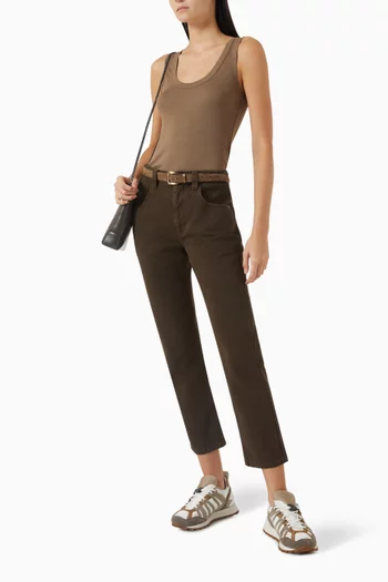 Tank Top in Ribbed-jersey