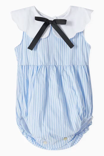 Striped Romper in Cotton