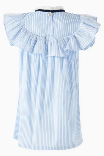 Ruffle Bow Dress in Cotton