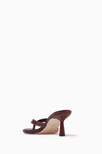 Daphne 75 Toe-post Sandals in Leather