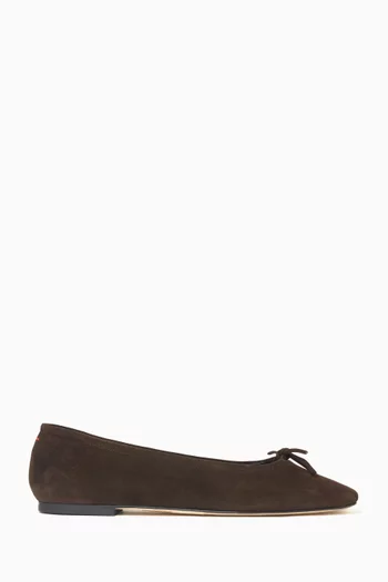 Delfina Ballet Flats in Suede
