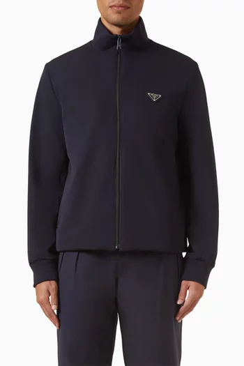 سويت شيرت بسحّاب قماش معالج