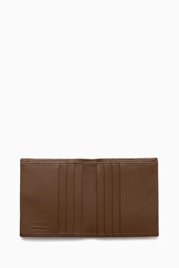 Wallet in Re-nylon & Leather