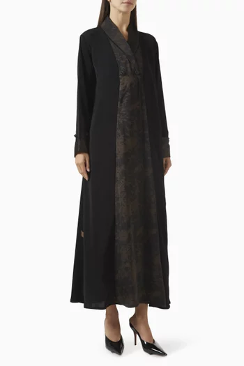 Double-breasted Coat Abaya in Nada