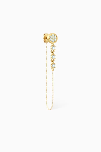Calas Single Diamond Earring in 18kt Yellow Gold