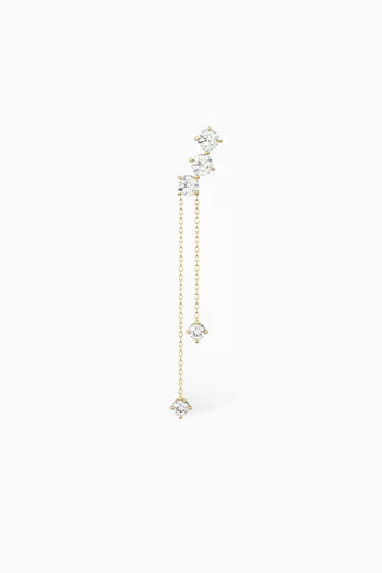 Lisbeth Diamond Single Earring in 18kt Yellow Gold