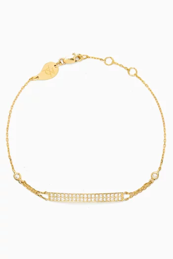 Paris-Dubai Diamond Bracelet in 18kt Yellow Gold