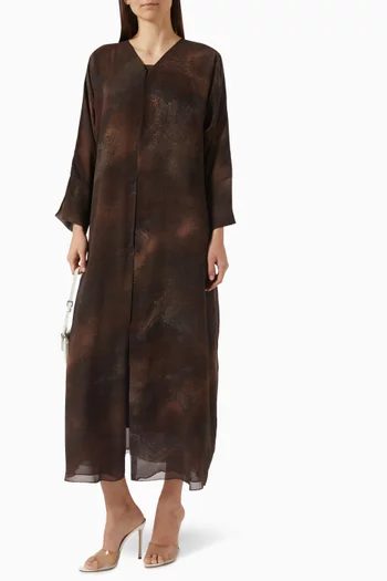 Embroidered Abaya in Chiffon