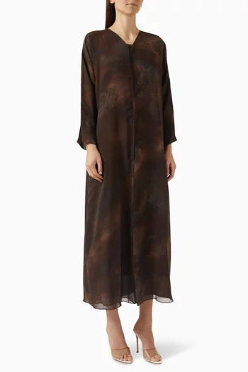 Embroidered Abaya in Chiffon