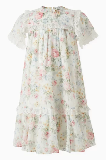 Pompadour Garden Dress in Chiffon