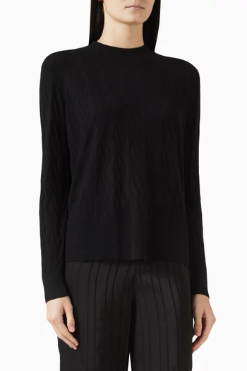 Monogram Sweater in Cotton-blend