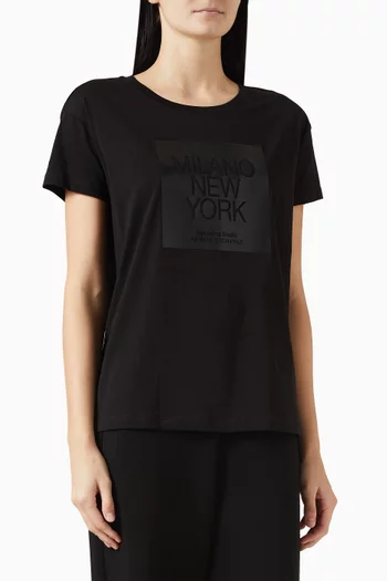 Logo Print T-shirt in Cotton