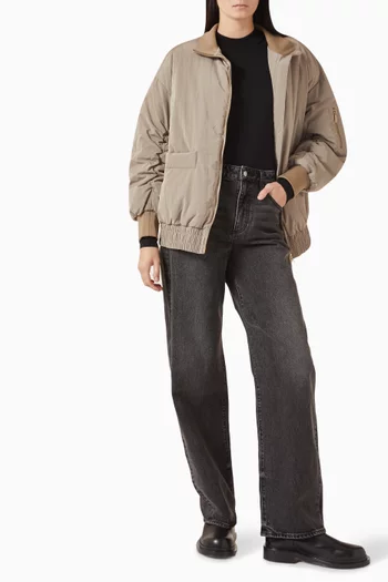 جاكيت بومبر نايلون معاد تدويره