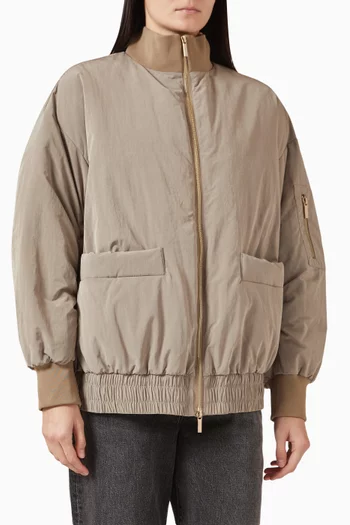 جاكيت بومبر نايلون معاد تدويره