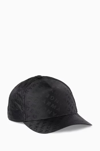 All-over Logo Cap in Nylon