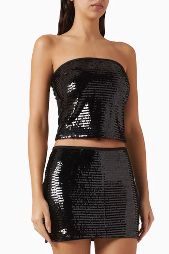 Sequin Bandeau Top