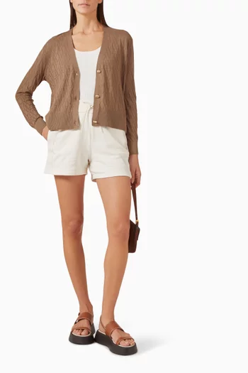 Monogram Buttoned Cardigan