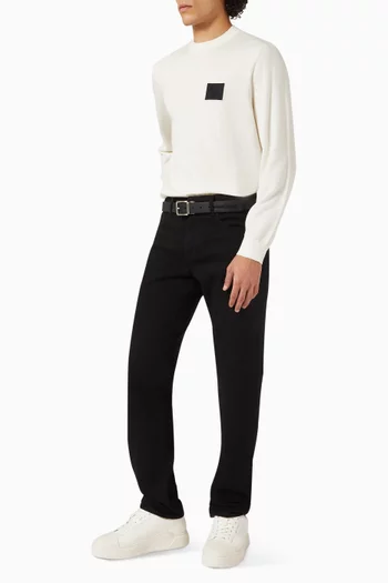 Logo Sweater in Wool-blend