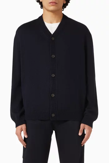 College Cardigan in Cotton-blend