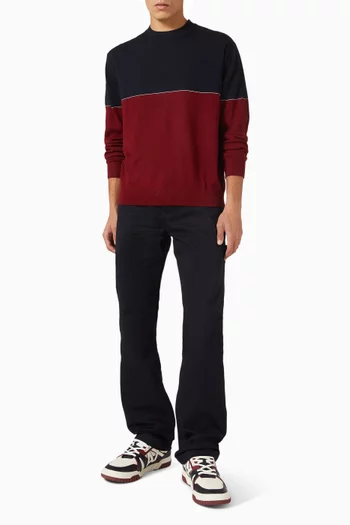 B-coloured Crewneck Pullover