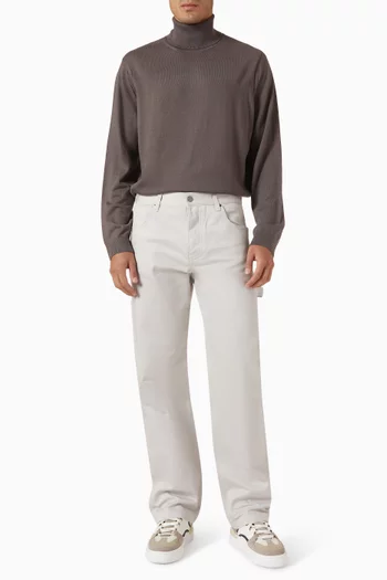 Turtleneck Sweater in Virgin Wool Blend