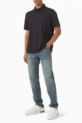 تي شيرت بولو بشعار الماركة قطن