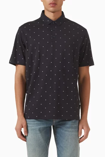 تي شيرت بولو بشعار الماركة قطن