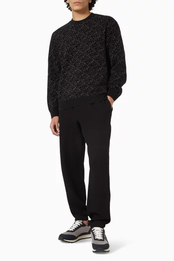 All-over AX Logo Sweater in Knit