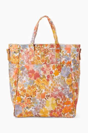 Floral Print Tote Bag