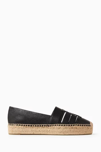Ines Platform Espadrilles in Leather