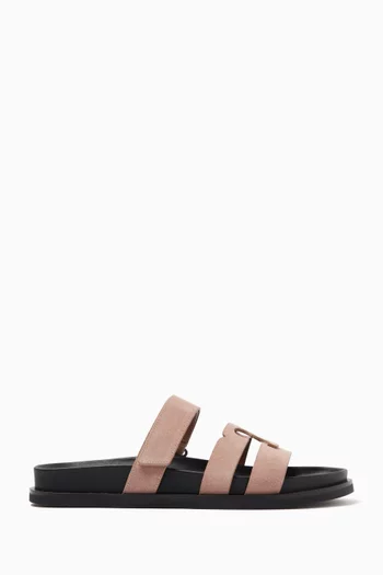 Ines Sport Slides in Suede