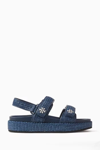 Kira Sport Sandals in Raffia