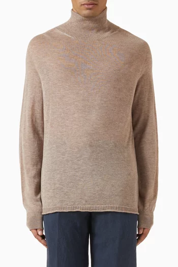 Mock Neck Knit Sweater