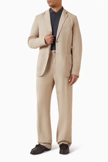 Single-breasted Blazer in Linen