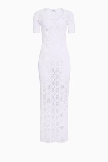 Knit Dress in Python Lace