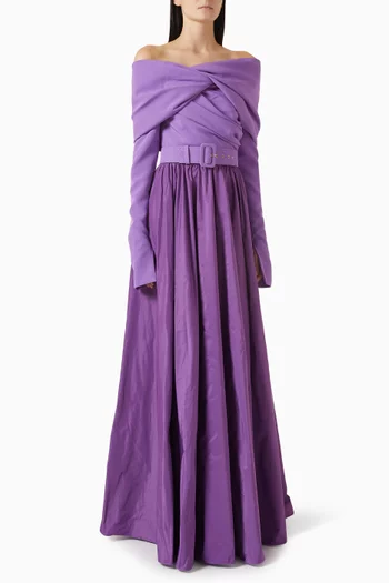 Halima Gown in Taffeta