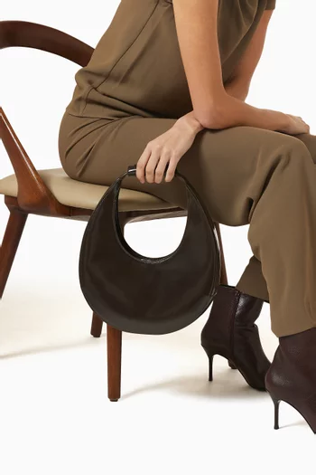 Moon Tote Bag in Polished Leather